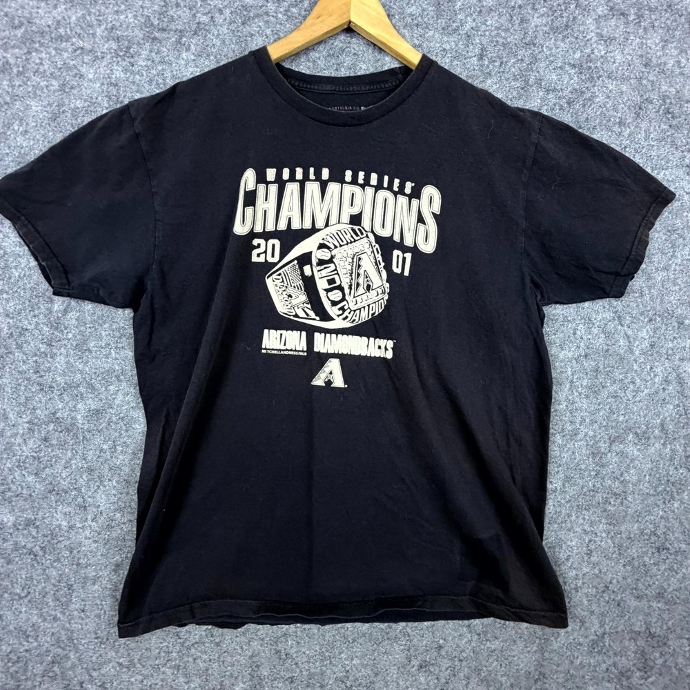 Arizona Diamondbacks T-Shirt Mens XL Mitchell & Ness 2001 World Series Champions